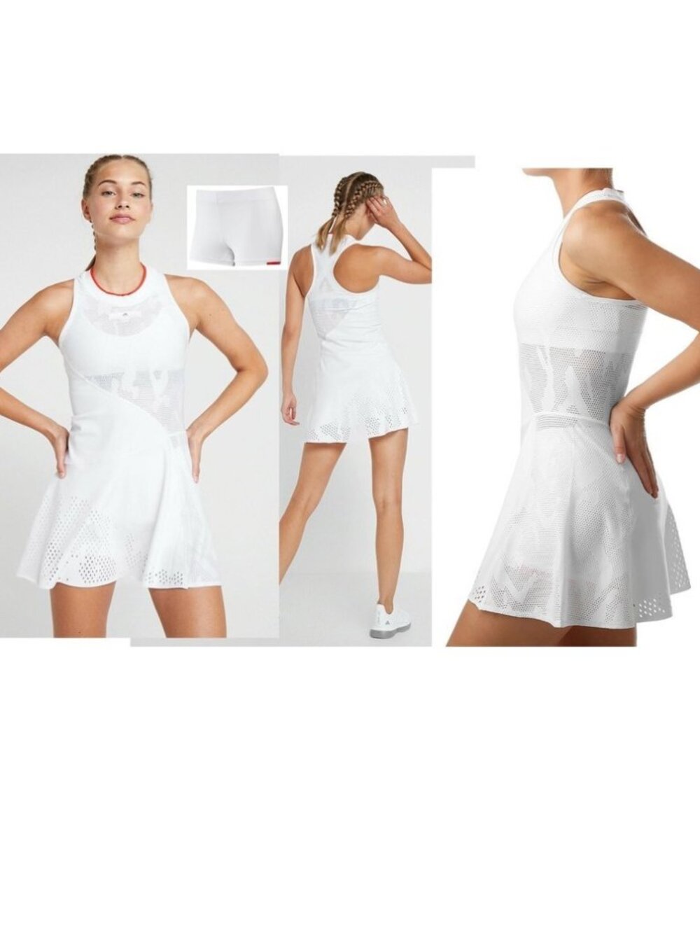 Nwt Adidas Stella McCartney White Tennis Dress + Shorts XS